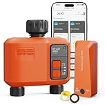 XinFuture Smart WLAN Bewässerungscomputer 2 Ausgänge mit 300 Meter RF,WiFi Super-Abdeckung,Bewässerungssystem Garten mit Regenverzögerung, App & Sprachsteuerung,Wasser Zeitschaltuhr Automatischem
