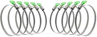 GLIDESTORE 4-Inch Key Hose Clamp, Key-Type Adjustable Stainless Steel Hose Clamps, Pipe Clamp