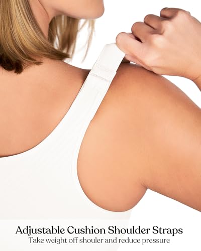 Image of HSIA Posture Bras for Women - Front Closure Bra for Women No Underwire Back Support Plus Size Full Coverage Bra