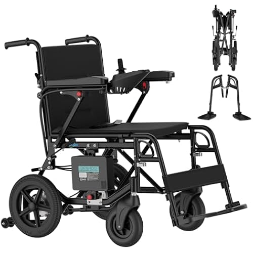 Foldable Electric Wheelchair for Adults, Lightweight Motorized