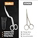 Applique Scissors 6 Inch - Premium Quality Stainless Steel With Precision Blades - Double Bent Curved Scissors for Embroidery, Fabric, Thread, Knitting, Sewing, Arts & Craft
