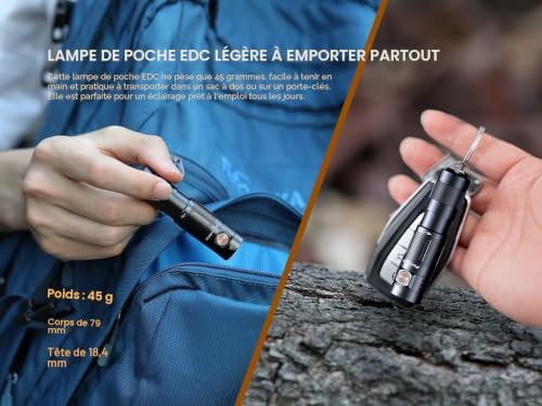 fenix Mini lampe torche rechargeable E09R – vue 5