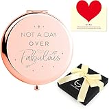 Gifts for Women-Birthday Gifts for Mom Personalized for Women Unique Rose Gold Compact Mirror Gifts