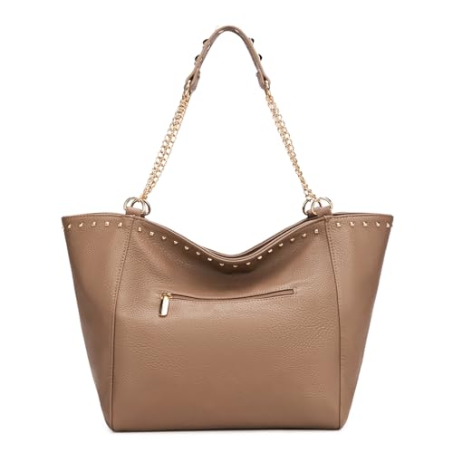 Image of Montana West Large Tote Bag for Women Oversized Shoulder Purses with Chain Handbags