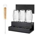 [Schnelles Trocknungserlebnis]: Die Flasche und der Deckel haben separaten Stauraum, das einzigartige Design hat eine gute Luftzirkulation und kann in das Innere der Flasche eindringen, um die Flasche lange trocken zu halten und unhygienische / halbfeuchte Flaschen loszuwerden. Es kann nicht nur getrocknet werden, sondern kann auch Ihre Flaschen gut aufbewahren und pflegen.