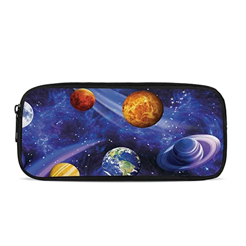 Belidome Planet Federmäppchen, Universum, Weltraum, Stiftetasche für Kinder, Jungen, Mädchen