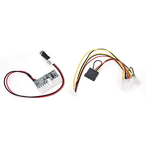 Módulo Fuente Alimentación DC - ATX - 160W 24PIN, para Mini ITX y Chasis 1U, Entrada 12V DC, Eficiencia 92%, con Cable de Alimentación Multiconector