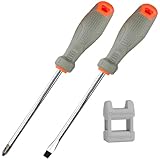 Sipery 2 Pack Magnetic Screwdriver Set, Slotted and Phillips Screwdriver 6 Inch, Non Slip Cushion Grip Screw...