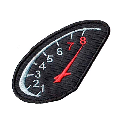 Patch Bordado - Tuning Velocimetro Conta Giros DV80181-228 Termocolante Para Aplicar
