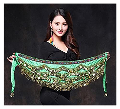 Cinto de moedas Feminino Fantasia de Dança do Ventre Quadril Cachecol Acessórios Cinto Saia Cachecol