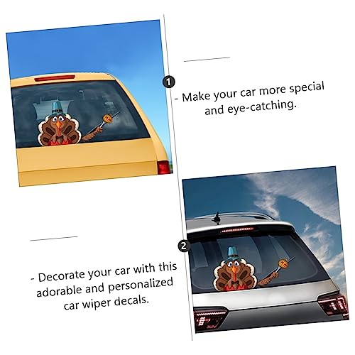 BESTOYARD 3 Conjuntos De Adesivo De Peru De Balanço Decalque De Limpador De Ação De Graças Adesivos