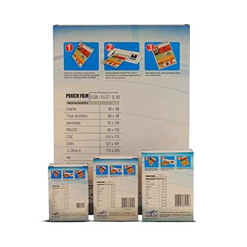 Kit Polaseal 400 unidades 0,05 (Crachá + CPF + RG + A4) 100 de cada