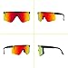 Pit Viper Sunglasses I The Original 2.0 I Regular Fit I HDPV Polarized Lens, Indestructible Frame I Turbo Adjustable for Perfect Fit I Micro Fiber Bag & Retainer Straps I Rainbow Lens, Black Frame