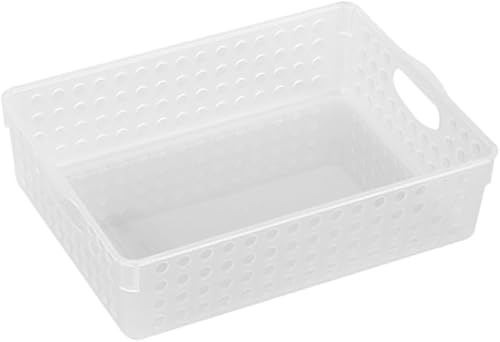 Miniatura 4 de Operitacx 3 unids Archivo de almacenamiento de archivos Kep cesta de papel organizador cesta blanco escritorio oficina