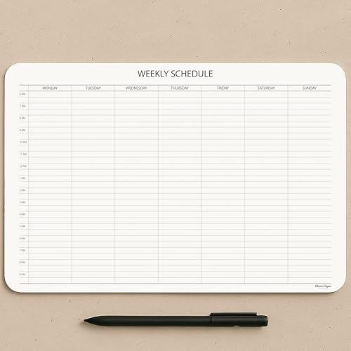 Schedule Pad, Tear Off Undated Weekly Planner Notepad, A4 Size