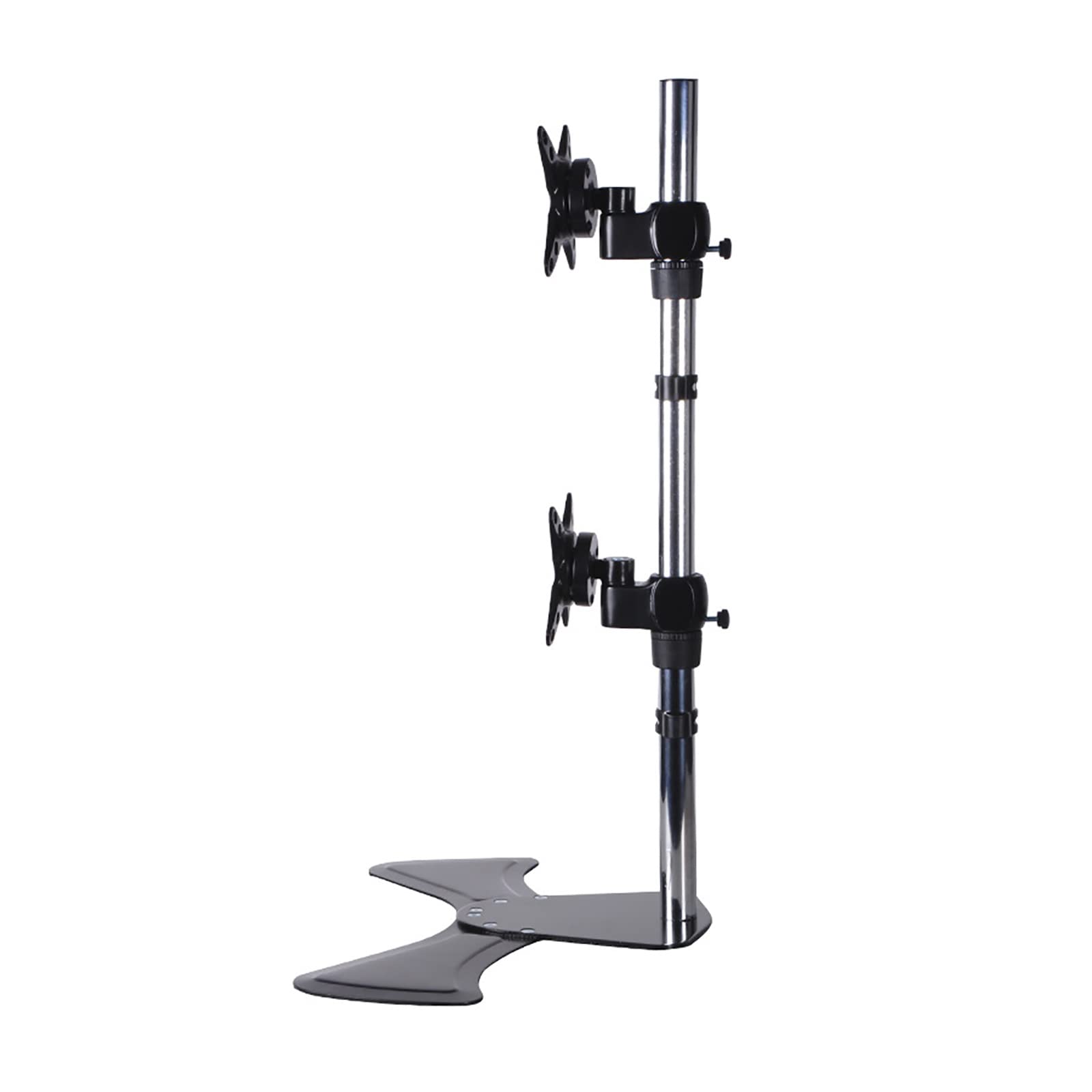 asdchZen Dual Monitor Stand,Height Adjustable Monitor Mount With Metal Base,Fits Most 17-27 Inch Screen,Holds Two Screen