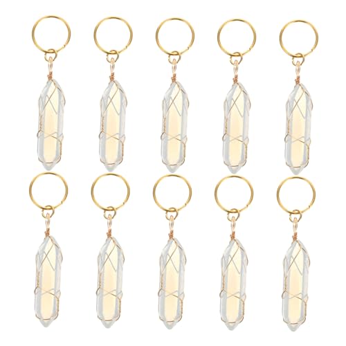 Bijoux de cheveux pour tresses durables et anneaux cristal