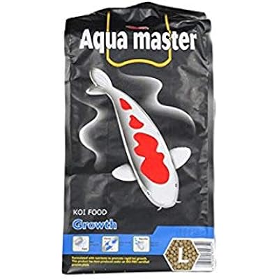 Aqua Master Koi Growth Fish Food, Large Pellet, 22-pound