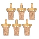 BESTOMZ 6 Stück Kupferfilterdüse für Nebelmaschinen mit M5 Anschluss Geräuschreduzierender Messing Auspuff Einfache Montage für Bühnen und Veranstaltungsorte