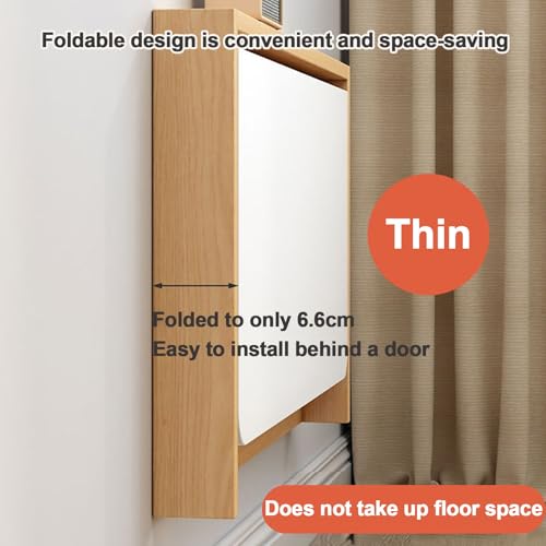 Table murale rabattable en bois massif : l'établi pliant compact - 5