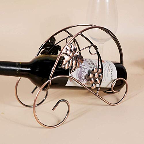 Soporte para botellas de vino de metal moderno miniatura 3