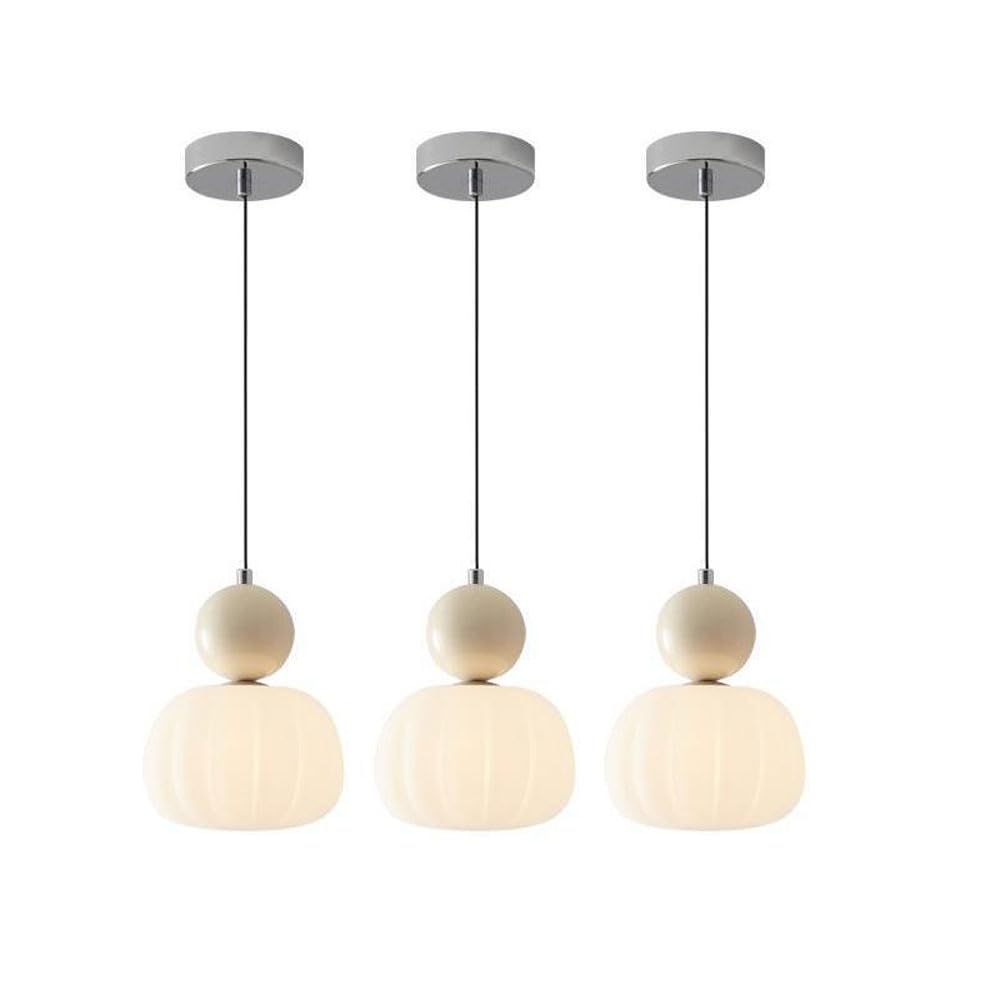 Lámparas Colgantes para Dormitorio de Cristal con Altura Ajustable Pack de 3 Iluminación Interior