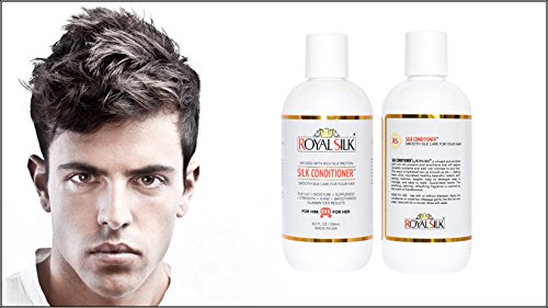 Royal Silk The Original Silk Conditioner Smooth As Silk For Hair Like Silk = Soft, Creamy, Fragrant, Smoothing, Hydrating, Lubricating + Superb Detangler – All Genders, Ages, Hair Types - 8 Oz #TOP7