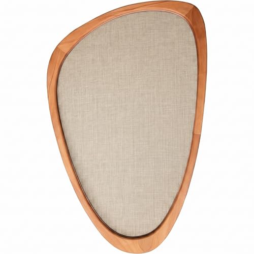 Fiwochic Linen Cork Bulletin Board with Wood Frame and Beaded 30 x 20 in Irregular Decorative Picture Pin Boards Boho Cute Vision Board for Home Office Study Bedroom and Dorm Wall Farmhouse Decor by Fiwochic - Used condition - US$74.31