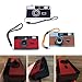 CHENZILIN 35mm Film Camera Retro Style Camera, Focus Free, Reusable, Built in Flash, Easy to Use for Photography Enthusiasts, 120x60x40mm, Black