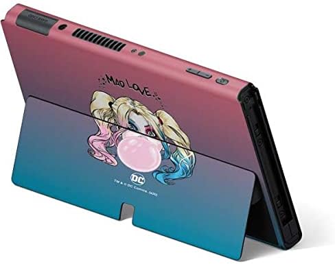 Skinit Decal Gaming Skin Compatible with Nintendo Switch OLED (2021) - Officially Licensed DC Comics Harley Quinn Mad Love Design