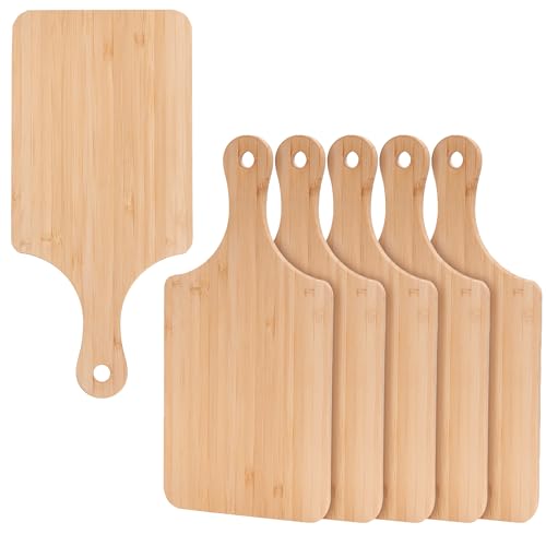 Sparkle Race 6pcs Wood Cutting Boards for Kitchen, 11" Bamboo