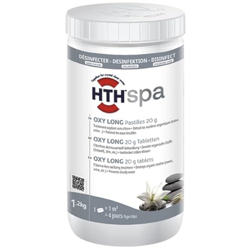 HTH Desinfektionstabletten mit Aktivsauerstoff, Aufbereitung und Unterhalt von Whirlpool-Wasser