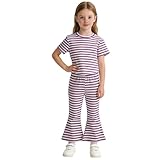 Schlaghose Mädchen Pullover Jogginghose Outfit Batiken Trainingsanzug Jeanskleid Kinder Klamotten Leopard Jeans