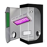 TopoGrow LED 300W Grow Light Kit Panel Lights 32'X32'X63' Hydroponic Mylar Grow Tent Closet with Observation Window Germination Kits Indoor Growing