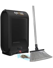 EyeVac Pro Touchless Vacuum Automatic Dustpan - Ultra Fast &amp; Powerful - Great for Sweeping Salon Pet Hair Food Dirt Kitchen, Corded Canister Vacuum, Bagless, Automatic Sensors, 1400 Watt (Black)