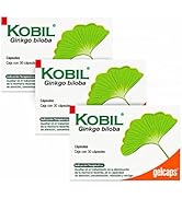 Kobil Ginkgo Biloba 40mg Con 30 Cápsulas Gelcaps - 3 Pack