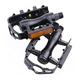 Abaodam Bicicleta Montaña Trekking Juego Metal y Plástico Antideslizantes Ajustables para Adultos