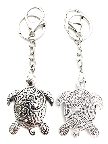 Smiling Wisdom - Sea Turtle - Animal Greeting Card With Serenity Peace Harmony Message And Keychain Gift Set - Woman - (Sea Turtle - Keychain) #TOP7