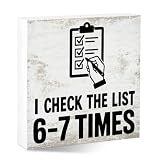 Tax Season Decor, Office Accountant Desk Sign for Tax Preparer CPA Coworker Employee Bookkeeper, Funny Humor Cubicle Accounting Gifts for Men Women, Check The List