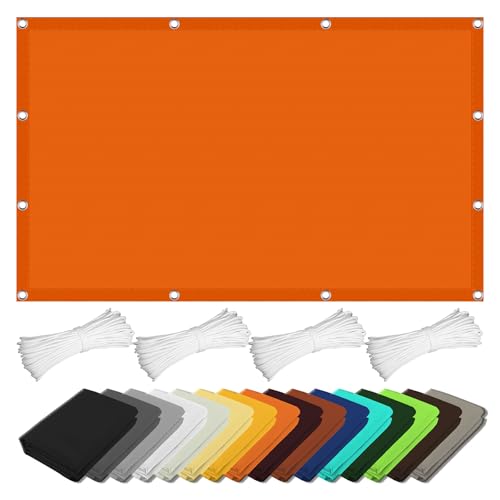 Bâche dombrages indéchirable 2.8 x 5.5 m orange de qualité supérieure - 2