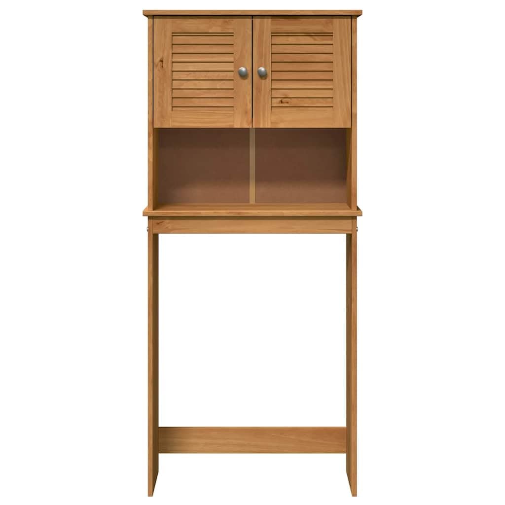 Makastle Cabinet pour Lave-Linge avec étagère Marron et Marron Miel
