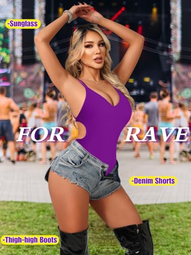 Image of ShawGobow Sexy Swimsuit for Women,Backless Scrunch Butt High Cut Monokini,One Piece Cheeky Bathing Suit Beach Pool Party