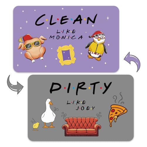 Cartoon Friends Dishwasher Magnet Sign