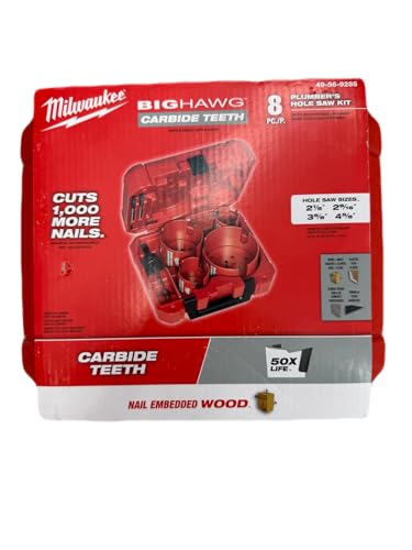 Milwaukee 49-56-9285 8 Pc Big Hawg Hole Saw W/Carbide Teeth Kit New