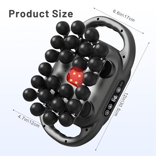 Kalamera Massage Gun with 24 Heads, Quiet Handheld & Hands-Free Muscle Massager for Workout Recovery, Office Relaxation, and Home Use, Rechargeable for Back, Shoulders, Legs & Feet by Kalamera - Used condition - Image 7