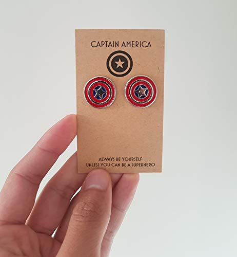 Superhero Cufflinks Wedding/Birthday Set Of 5: Iron Man Spiderman Captain America Thor Hulk Marvel Collection #TOP4