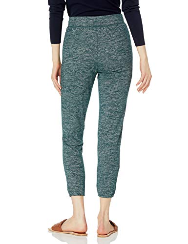 Daily Ritual Women's Cozy Knit Drawstring Jogger Pant, Dark Green/Black Marl, X-Large #TOP27