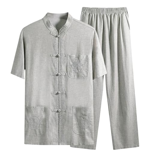 Costume chinois homme à manches courtes anti-transpiration