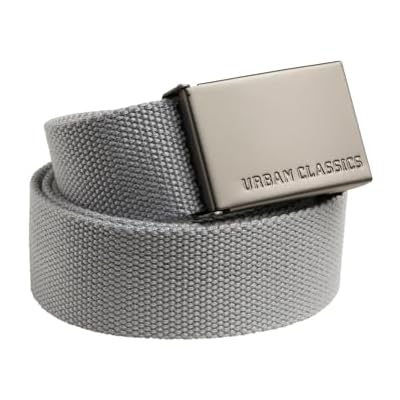 Urban Classics - حزام CANVAS رمادي - مقاس واحد