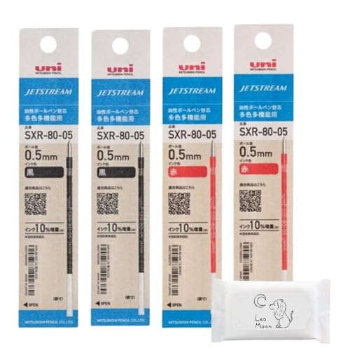 �O�H���M �{�[���y�� �֐c �W�F�b�g�X�g���[�� ���F���@�\ SXR-80-05K 0.5mm�ް� �y�֐c ��×2�{�C��×2�{ �v4�{�z�����{�[���y���ւ��c uni MITSUBISHI Pencil JETSTREAM SXR8005K�bLeoMoon